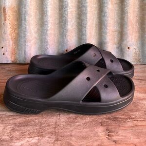 Cross Strap Slide Sandal